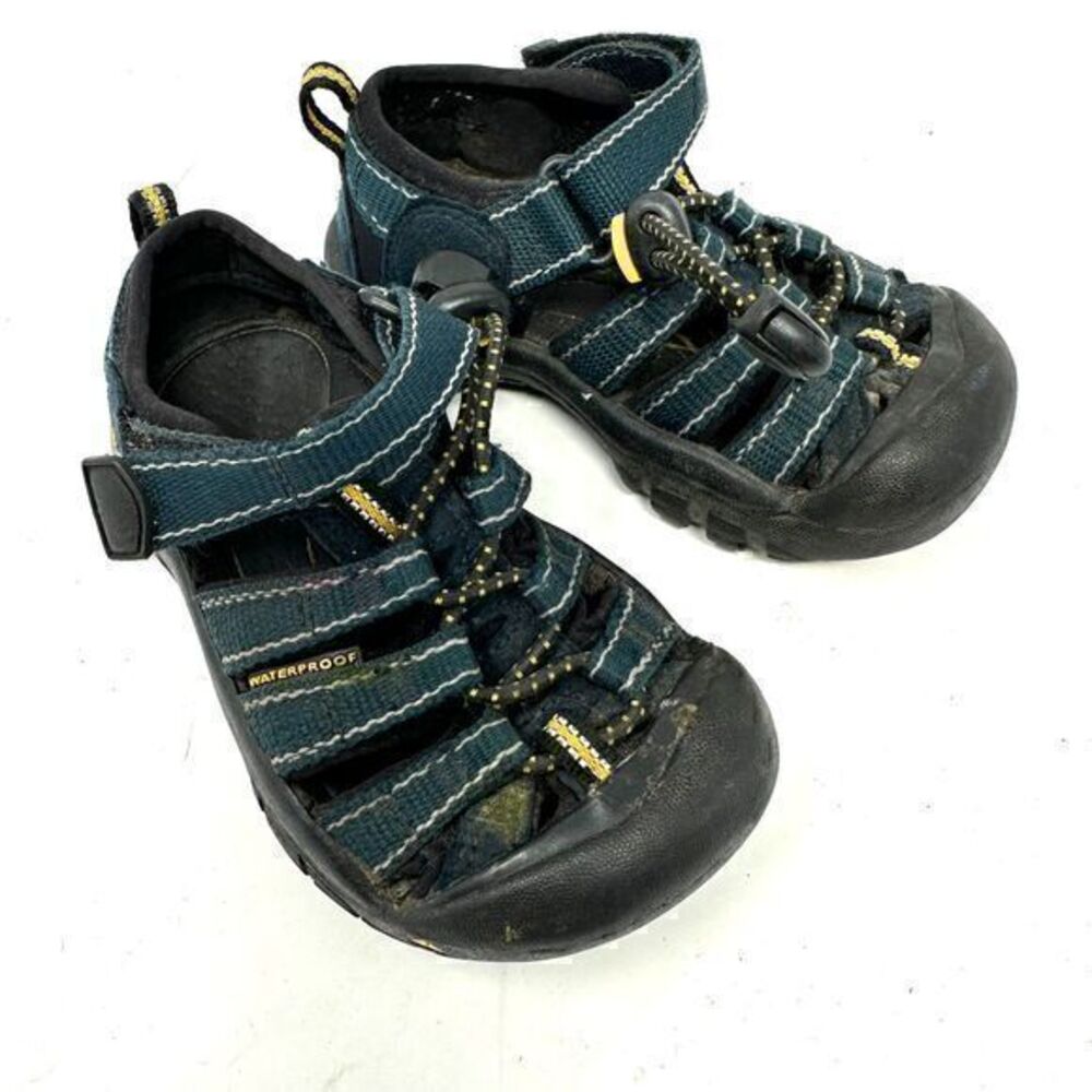 Keen Kids Newport H2 Blue Yellow Trail Hiking Water Outdoor Sandals Size‎ 8